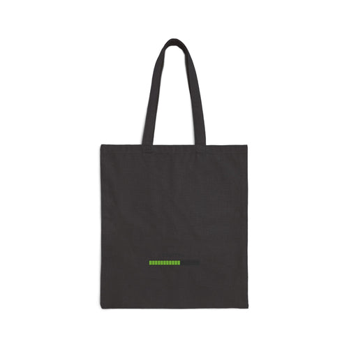 Loading Bar Tote Bag — Minimalist Cotton Canvas Shopper