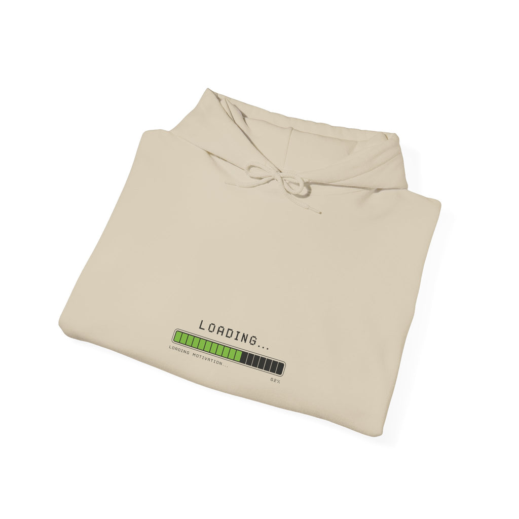 Loading Progress Bar Hoodie — Minimal Tech Graphic Pullover