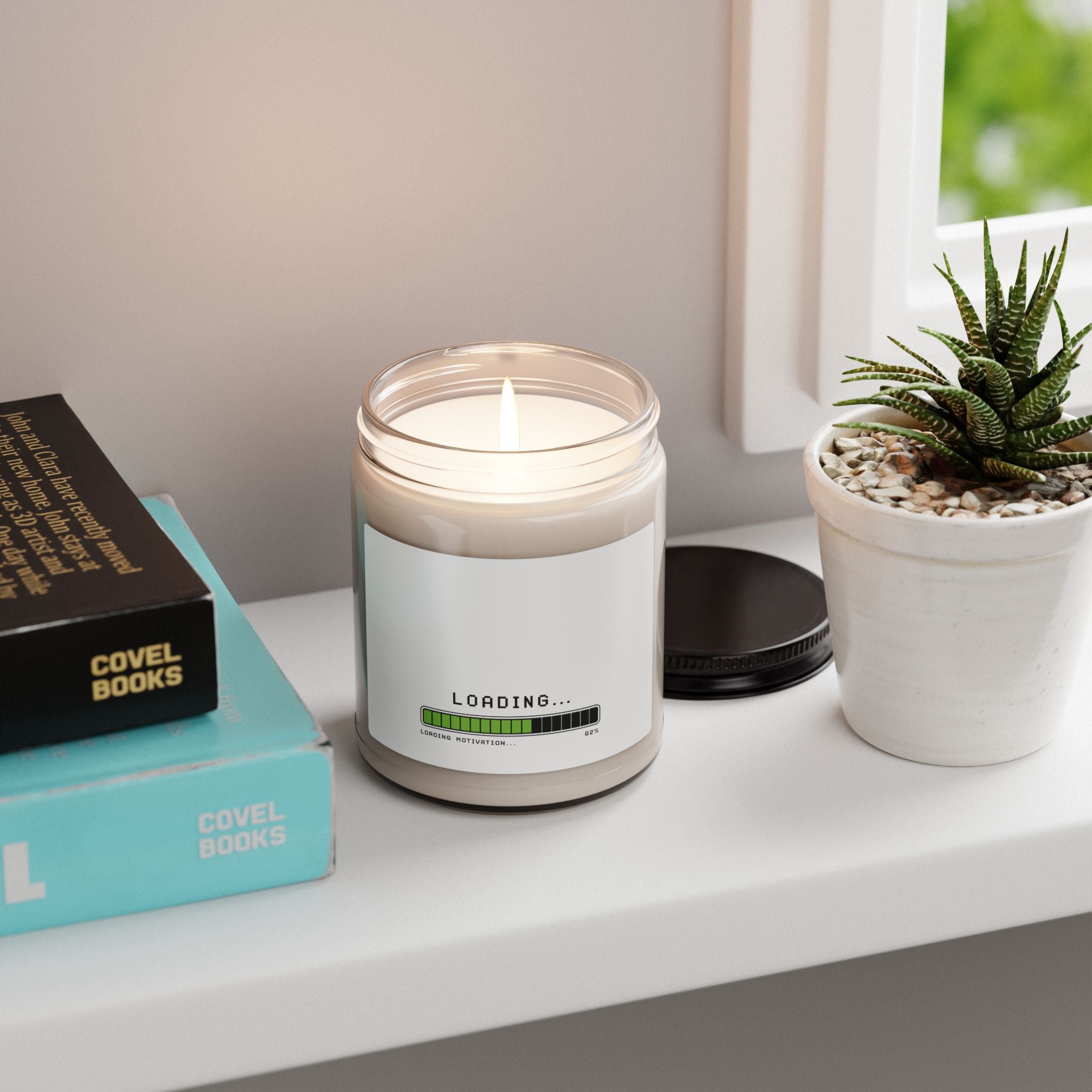 Loading… Progress Bar Soy Candle (9 oz) – Relaxing Scented Jar Gift