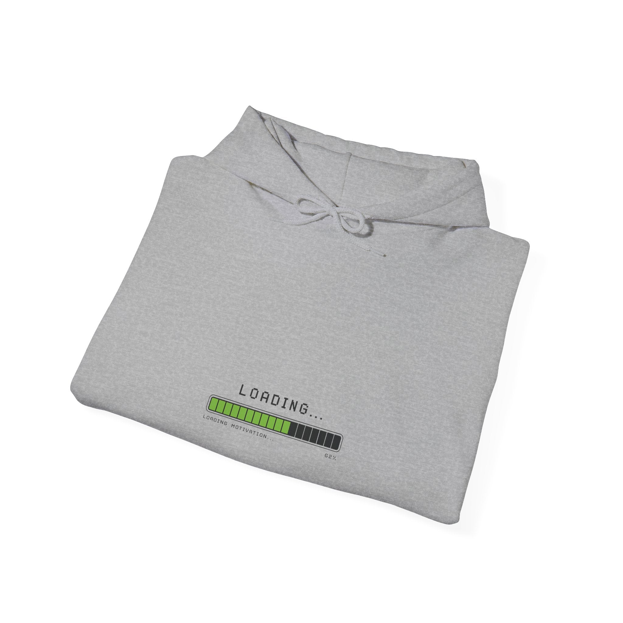 Loading Progress Bar Hoodie — Minimal Tech Graphic Pullover